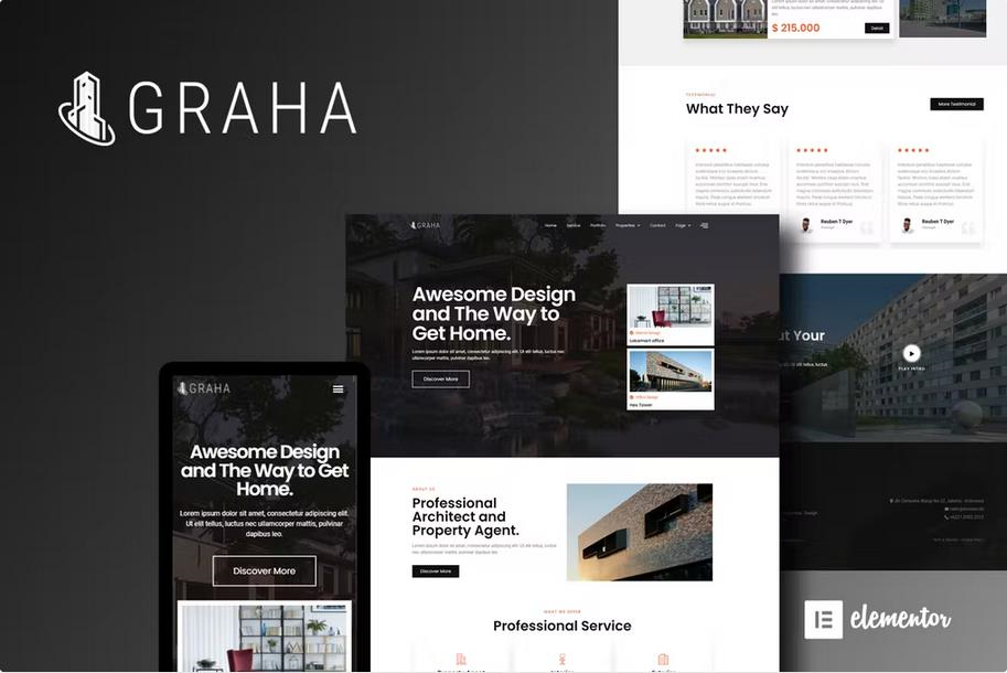GRAHA – REAL ESTATE ELEMENTOR TEMPLATE KIT